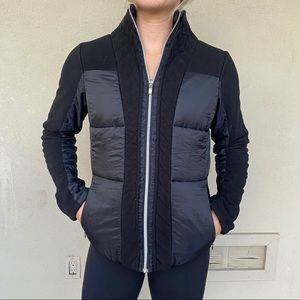 Lululemon St Moritz Black Fleece Puffer Jacket